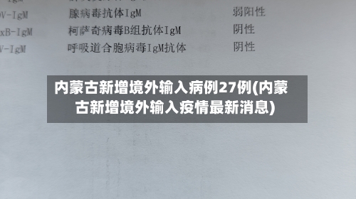 内蒙古新增境外输入病例27例(内蒙古新增境外输入疫情最新消息)-第1张图片