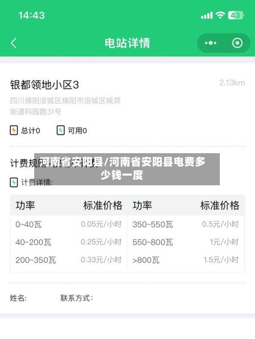 河南省安阳县/河南省安阳县电费多少钱一度