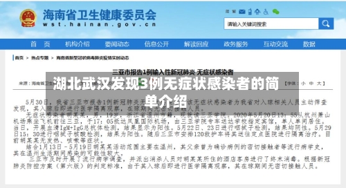 湖北武汉发现3例无症状感染者的简单介绍-第1张图片