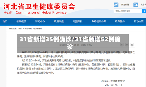 31省新增35例确诊/31省新增52例确诊-第3张图片