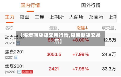 【煤炭期货郑交所行情,煤炭期货交易所】