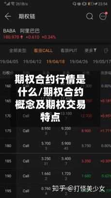 期权合约行情是什么/期权合约概念及期权交易特点