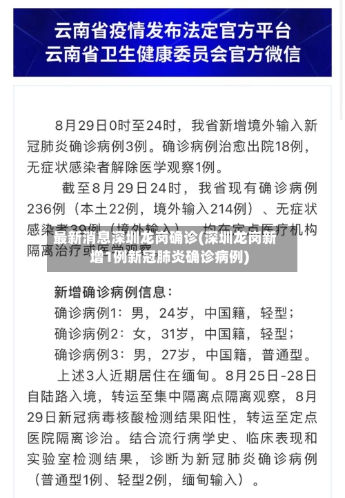 最新消息深圳龙岗确诊(深圳龙岗新增1例新冠肺炎确诊病例)-第3张图片
