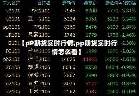 【pP期货实时行情,pp期货实时行情怎么看】-第3张图片