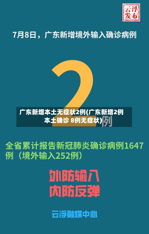 广东新增本土无症状2例(广东新增2例本土确诊 8例无症状)-第2张图片