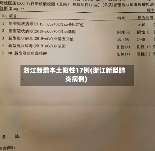浙江新增本土阳性17例(浙江新型肺炎病例)-第2张图片