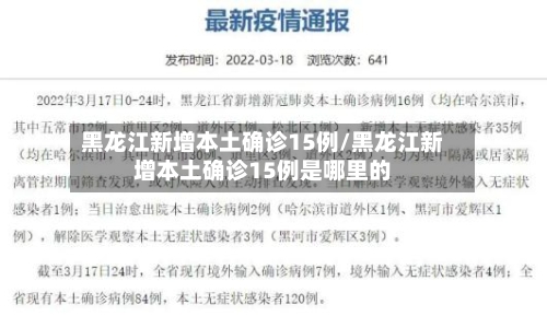 黑龙江新增本土确诊15例/黑龙江新增本土确诊15例是哪里的-第2张图片