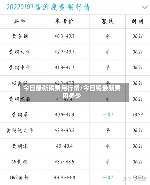 今日最新锡费用行情/今日锡最新费用多少-第3张图片
