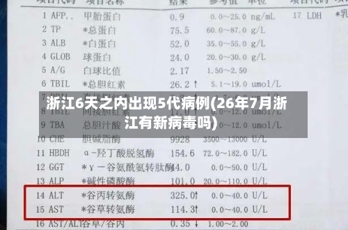浙江6天之内出现5代病例(26年7月浙江有新病毒吗)-第2张图片
