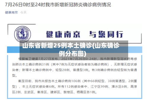 山东省新增25例本土确诊(山东确诊例分布图)