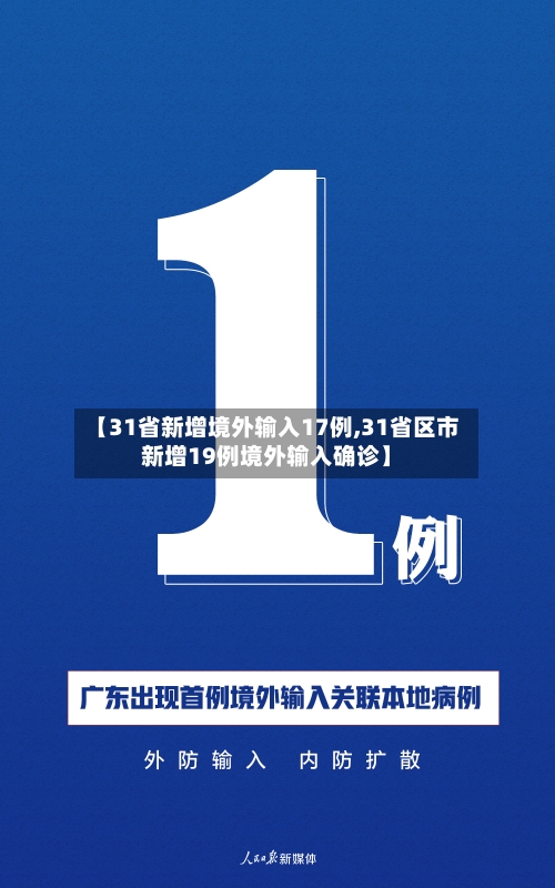 【31省新增境外输入17例,31省区市新增19例境外输入确诊】