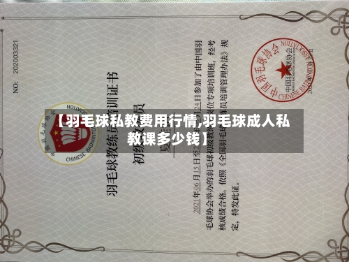【羽毛球私教费用行情,羽毛球成人私教课多少钱】
