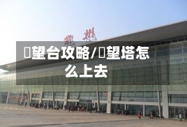 瞭望台攻略/瞭望塔怎么上去