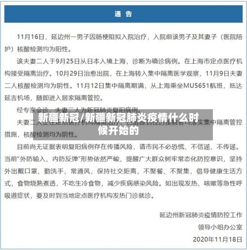 新疆新冠/新疆新冠肺炎疫情什么时候开始的-第2张图片