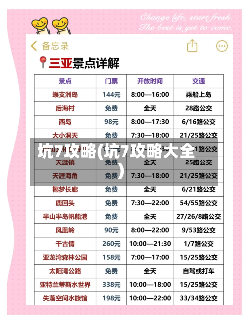 坑7攻略(坑7攻略大全)-第1张图片