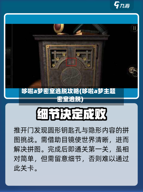 哆啦a梦密室逃脱攻略(哆啦a梦主题密室逃脱)-第1张图片