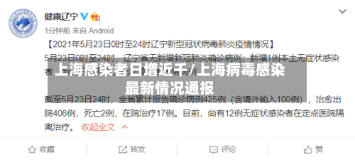 上海感染者日增近千/上海病毒感染最新情况通报