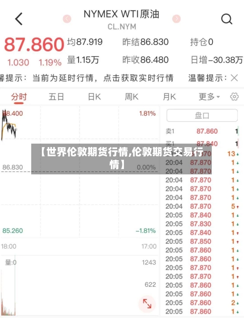 【世界伦敦期货行情,伦敦期货交易行情】-第1张图片