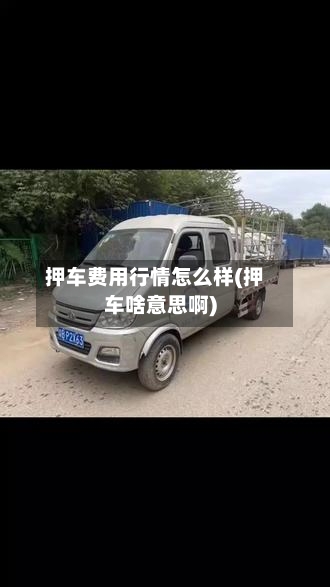 押车费用行情怎么样(押车啥意思啊)-第1张图片