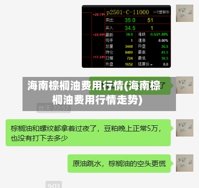 海南棕榈油费用行情(海南棕榈油费用行情走势)