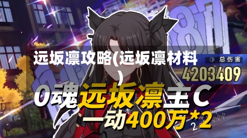 远坂凛攻略(远坂凛材料)