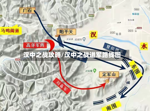 汉中之战攻略/汉中之战进军路线图