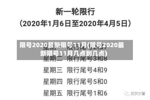 限号2020最新限号11月(限号2020最新限号11月几点到几点)-第2张图片
