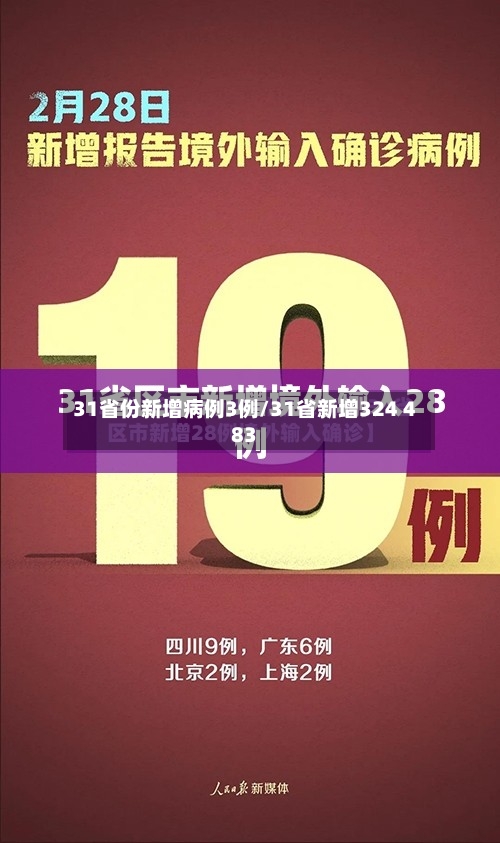 31省份新增病例3例/31省新增324 483