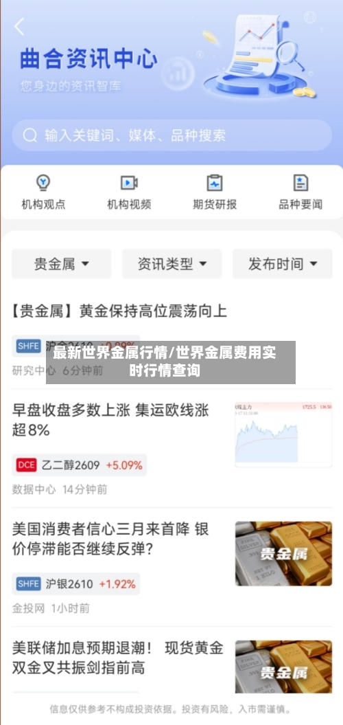 最新世界金属行情/世界金属费用实时行情查询-第1张图片