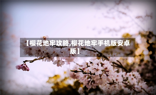 【樱花地牢攻略,樱花地牢手机版安卓版】-第2张图片