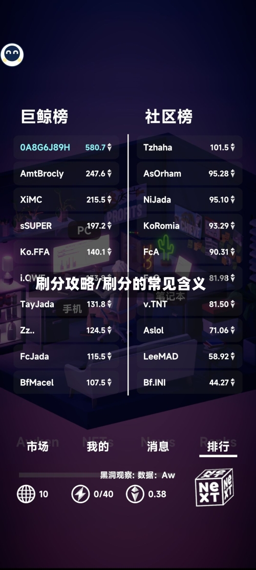 刷分攻略/刷分的常见含义-第1张图片