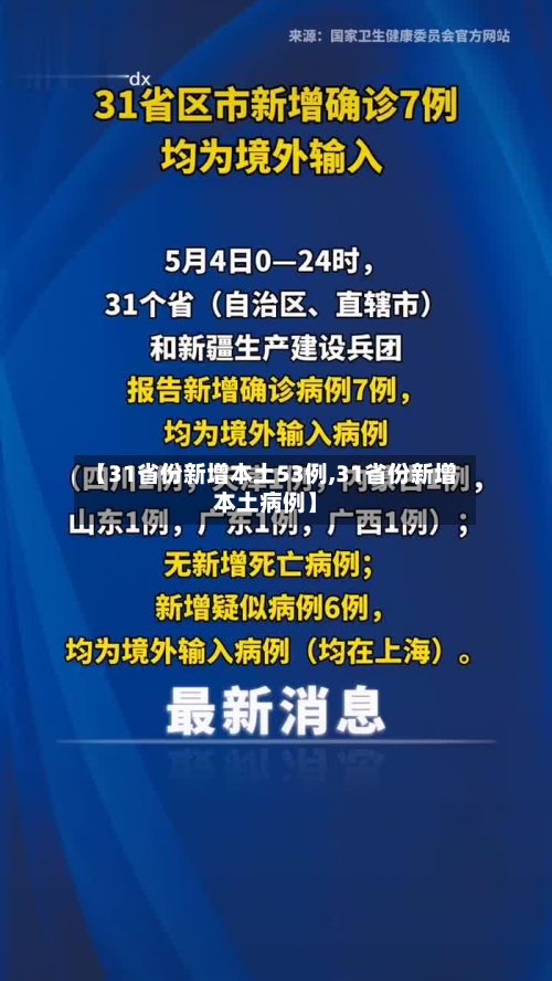 【31省份新增本土53例,31省份新增本土病例】-第1张图片