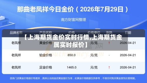 【上海期货金价实时行情,上海期货金属实时报价】-第1张图片