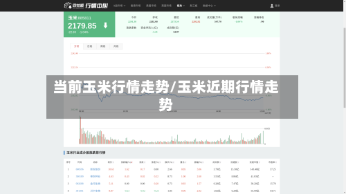 当前玉米行情走势/玉米近期行情走势-第2张图片