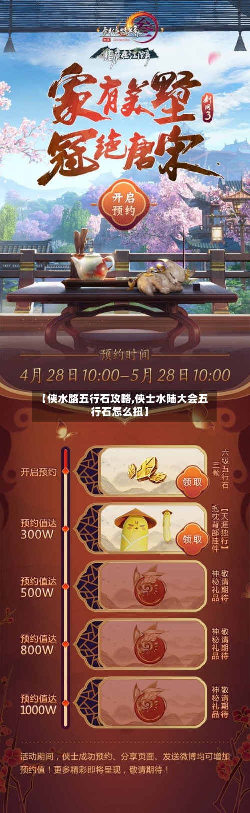 【侠水路五行石攻略,侠士水陆大会五行石怎么扭】