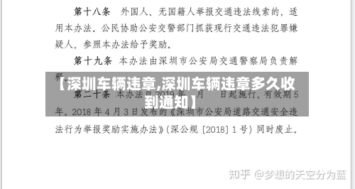 【深圳车辆违章,深圳车辆违章多久收到通知】-第3张图片