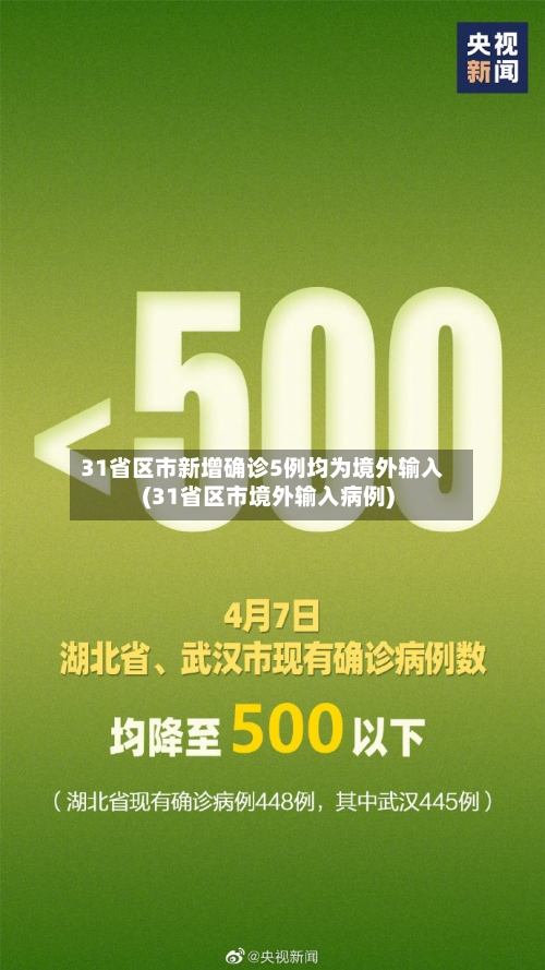 31省区市新增确诊5例均为境外输入(31省区市境外输入病例)
