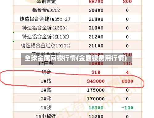 全球金属网镍行情(金属镍费用行情)-第3张图片