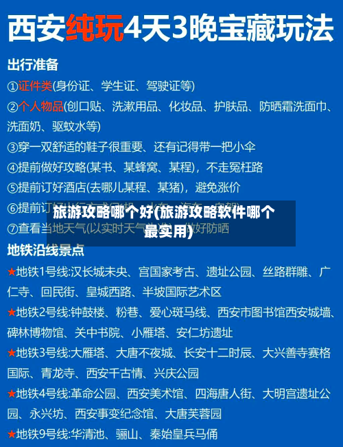 旅游攻略哪个好(旅游攻略软件哪个最实用)
