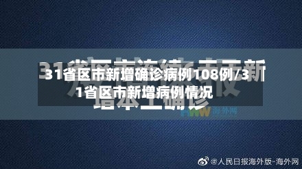 31省区市新增确诊病例108例/31省区市新增病例情况-第2张图片