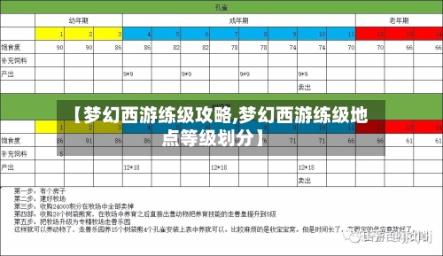【梦幻西游练级攻略,梦幻西游练级地点等级划分】-第2张图片