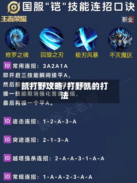凯打野攻略/打野凯的打法-第2张图片