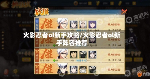 火影忍者ol新手攻略/火影忍者ol新手阵容推荐-第3张图片