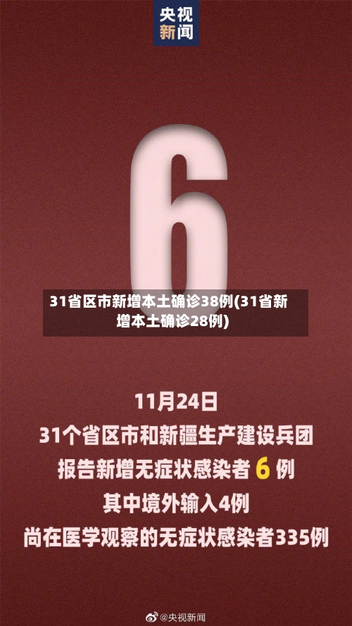 31省区市新增本土确诊38例(31省新增本土确诊28例)-第2张图片