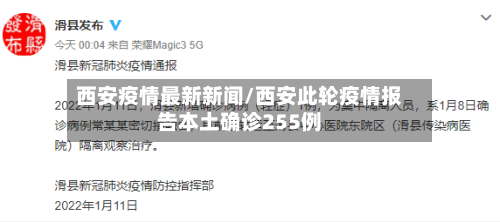 西安疫情最新新闻/西安此轮疫情报告本土确诊255例