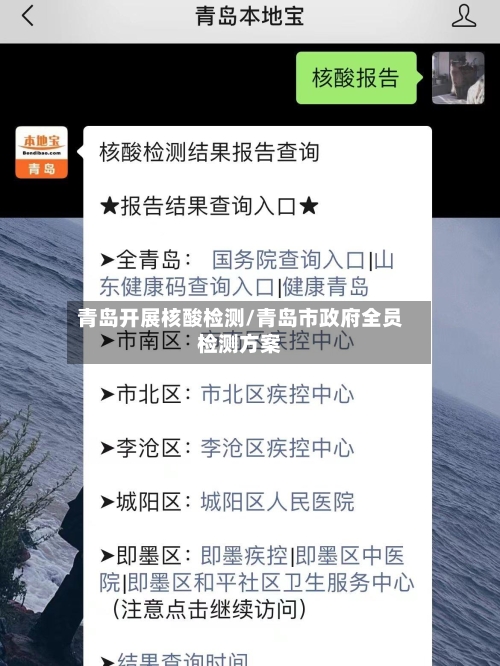 青岛开展核酸检测/青岛市政府全员检测方案-第2张图片