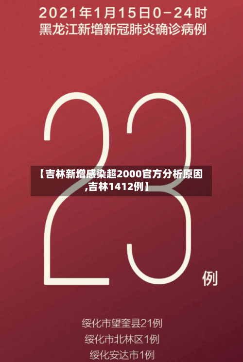 【吉林新增感染超2000官方分析原因,吉林1412例】-第3张图片