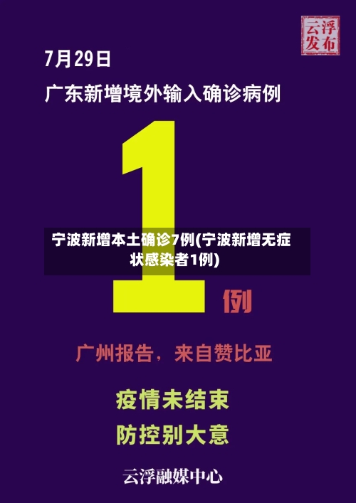宁波新增本土确诊7例(宁波新增无症状感染者1例)-第2张图片
