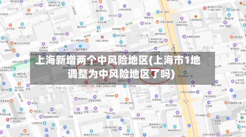 上海新增两个中风险地区(上海市1地调整为中风险地区了吗)-第2张图片