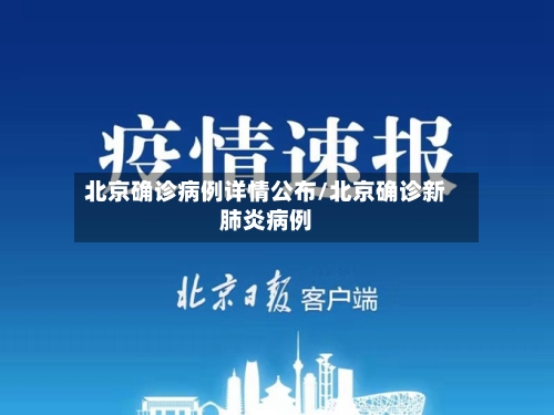 北京确诊病例详情公布/北京确诊新肺炎病例